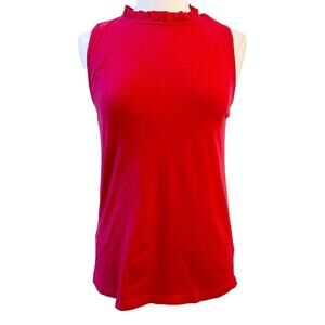 ANTHROPOLOGIE t. la  Ruffle Neck Tank Top S NWT